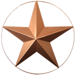 Bronze Metal Star | Rental