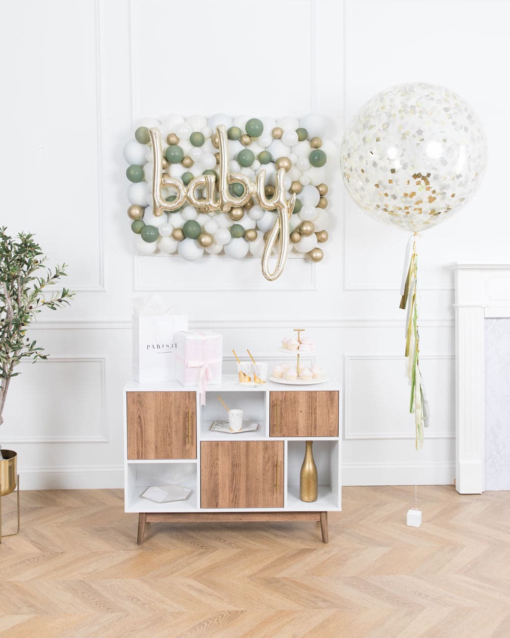 Botanical – Baby Shower – The Instant Backdrop | Rental Botanical – Baby Shower – The Instant Backdrop | Rental