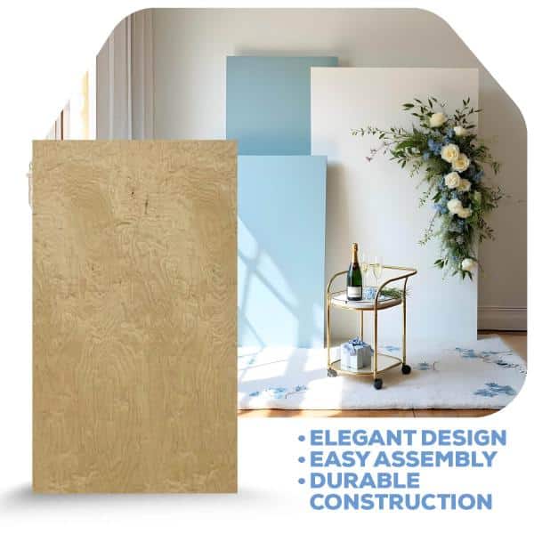 Rectangle Collapsing Chiara Wall Panel – Select Your Size! | Rental
