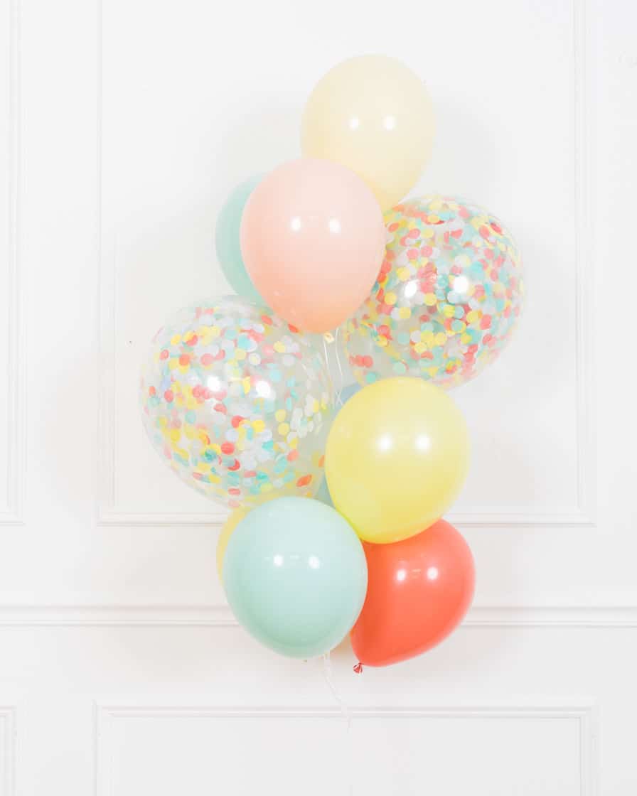 Office Baby Shower – Confetti and 11in Bouquet of 10 | Rental