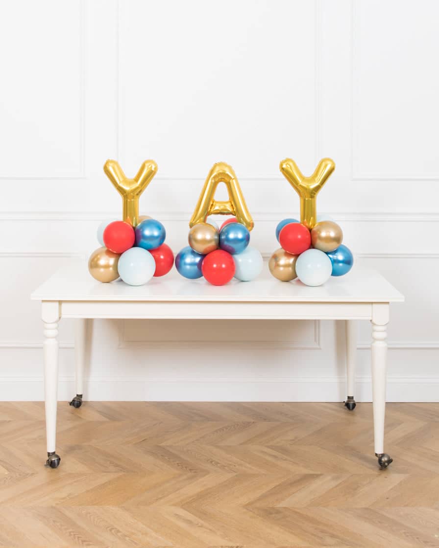 Office Retirement Party – Tabletop YAY Balloons – 1.5ft | Rental Office Retirement Party – Tabletop YAY Balloons – 1.5ft | Rental