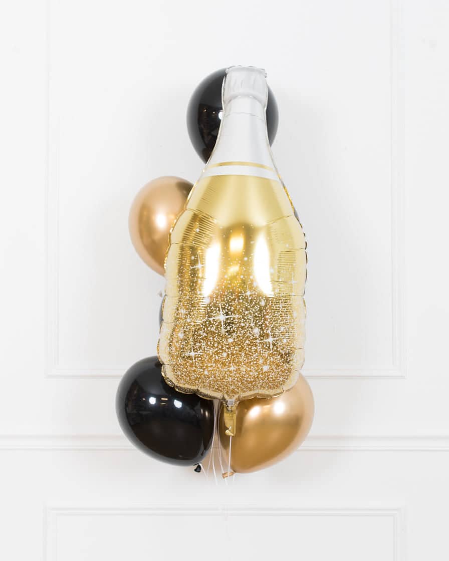Office Congrats Party – Champagne Foil and 11in Bouquet of 7 | Purchase