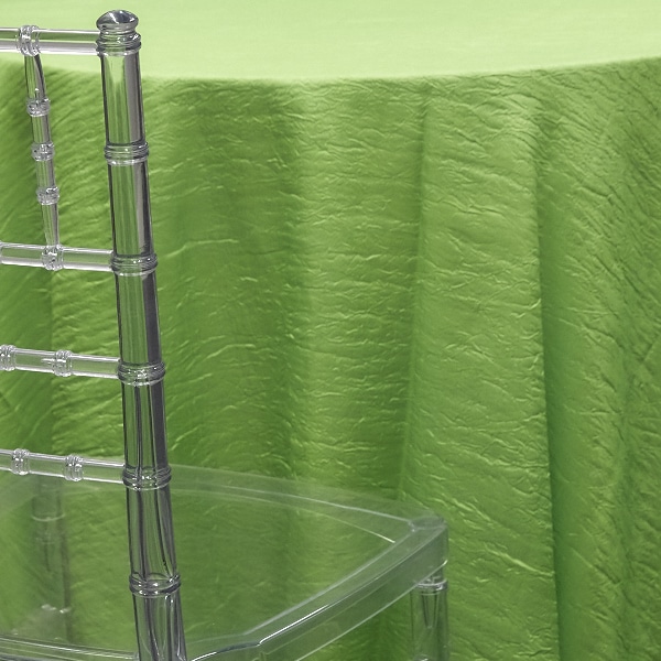 LIME – *FR* Crushed Taffeta Tablecloth by Eastern Mills – Many Size Options | Rental