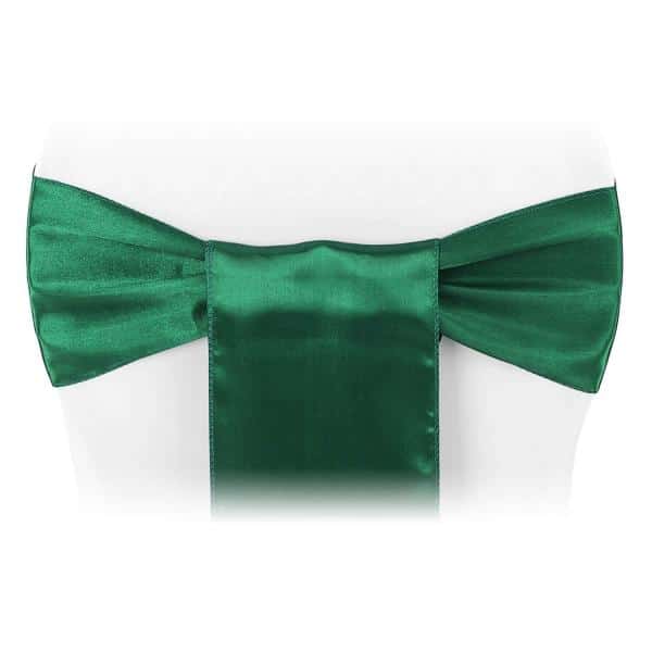 Sleek Satin Sash 6″ x 108″ – Emerald Green | Rental Sleek Satin Sash 6″ x 108″ – Emerald Green | Rental