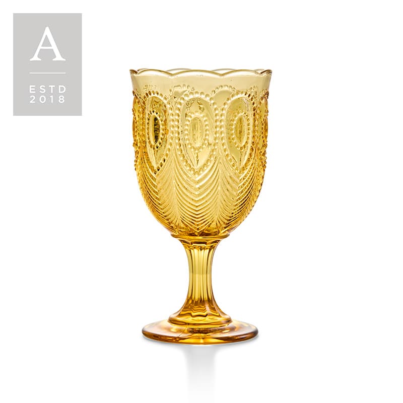 Eliza Amber Goblet | Rental Eliza Amber Goblet | Rental