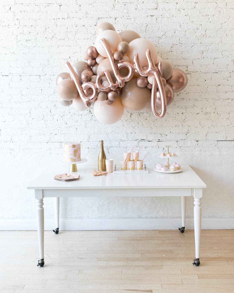 Glam Tan – BABY Backdrop Balloon Garland Install Piece – 3ft | Rental Glam Tan – BABY Backdrop Balloon Garland Install Piece – 3ft | Rental