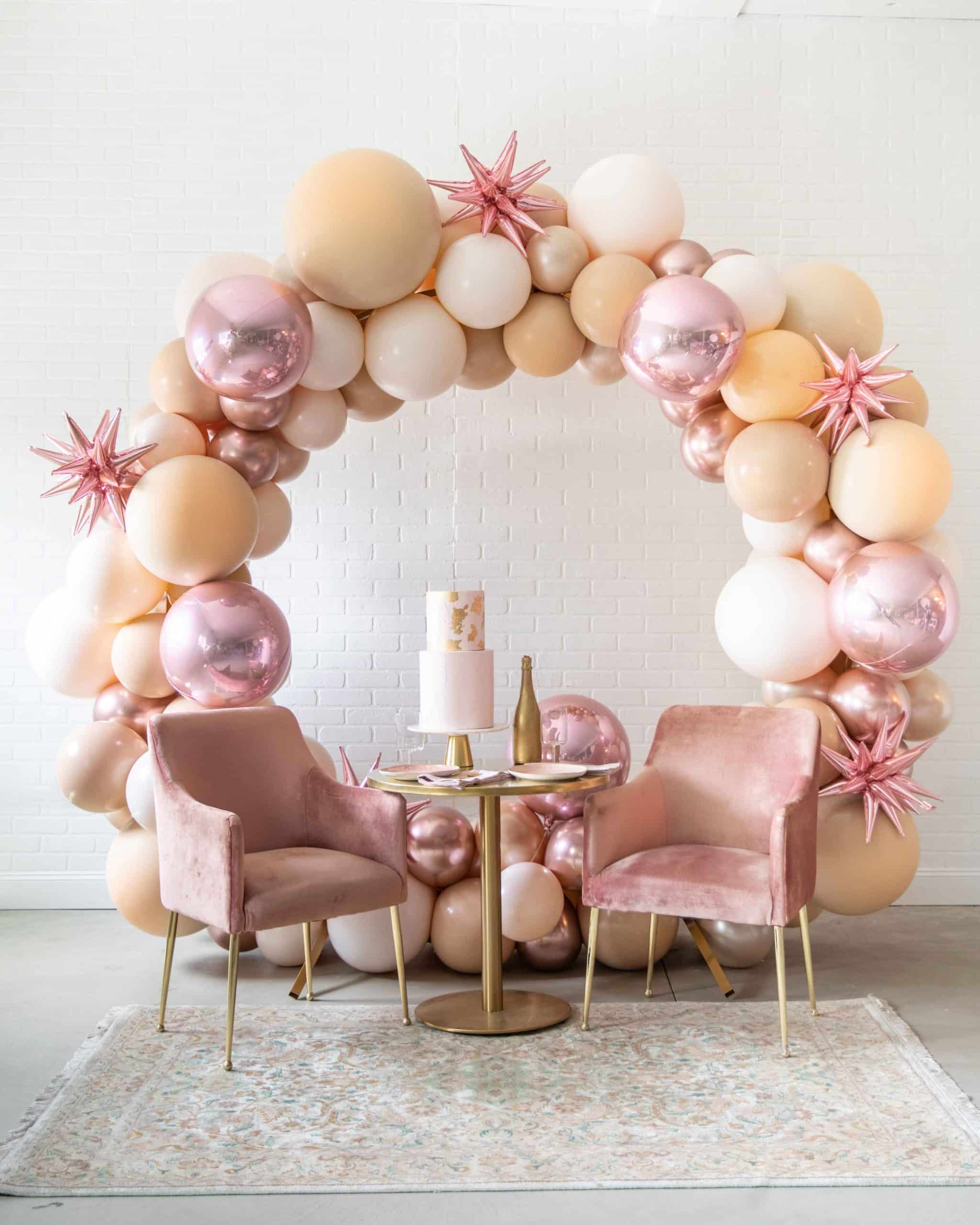 Glam Tan – Circle Frame Install Piece | Rental