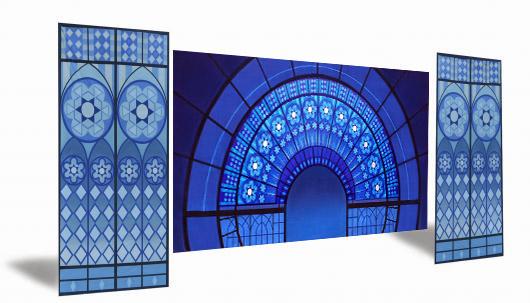 Stained Glass 1 with Legs (Alt View) | Rental