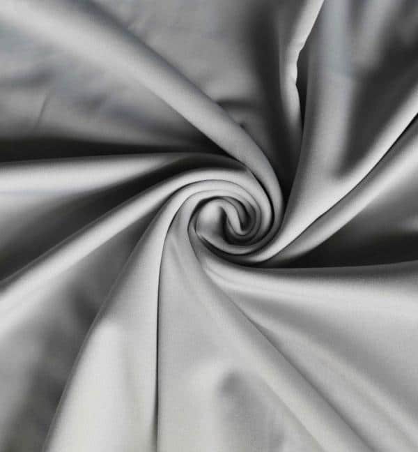 *IFR* Poly Stretch / Scuba Cloth Drape Panel w/ Sewn Rod Pocket (IFR) – Silver | Rental *IFR* Poly Stretch / Scuba Cloth Drape Panel w/ Sewn Rod Pocket (IFR) – Silver | Rental