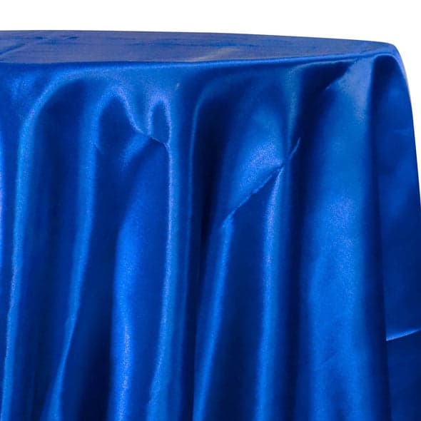 Bridal Satin Table Linen in Royal 340 | Rental Bridal Satin Table Linen in Royal 340 | Rental