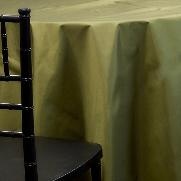 OLIVE – *FR* Taffeta Tablecloth by Eastern Mills – Many Size Options | Rental