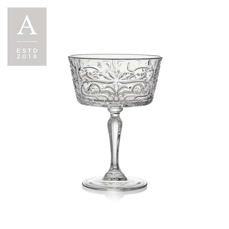 Tattoo Champagne Saucer | Rental Tattoo Champagne Saucer | Rental