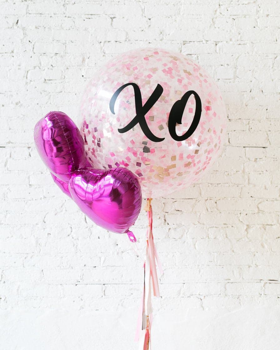 GIFT-Giant XO Love Palette Confetti Balloon | Rental