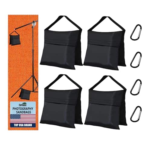 Eurmax New Weight Bags for Pop up Canopy Instant Shelter, Sand Bags, Leg Weights for Pop-up Canopies Weighted Feet Bag Sand Bag, Set of 6 | Rental
