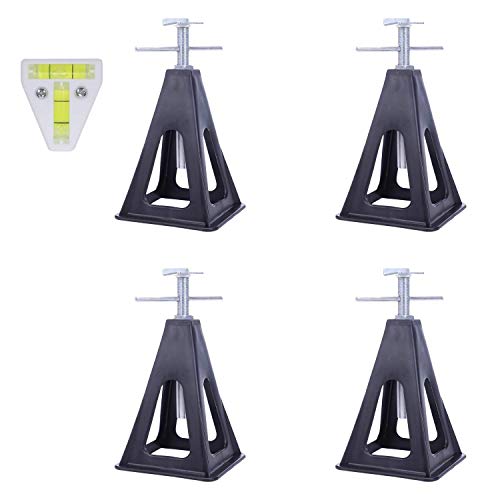 Homeon Wheels Plastic Stabilizer Stack Jacks for RV, Travel Trailers, Pop-Up Camper, Cars or Boats,Can Support Up to 6610 lbs, Extends to 17 inches (4 Packs) | Rental