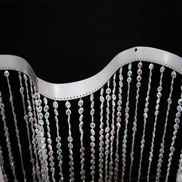DecoStar™ BENDABLE 9ft. Jewel Crystal Iridescent Diamond Cut Curtain | Rental DecoStar™ BENDABLE 9ft. Jewel Crystal Iridescent Diamond Cut Curtain | Rental