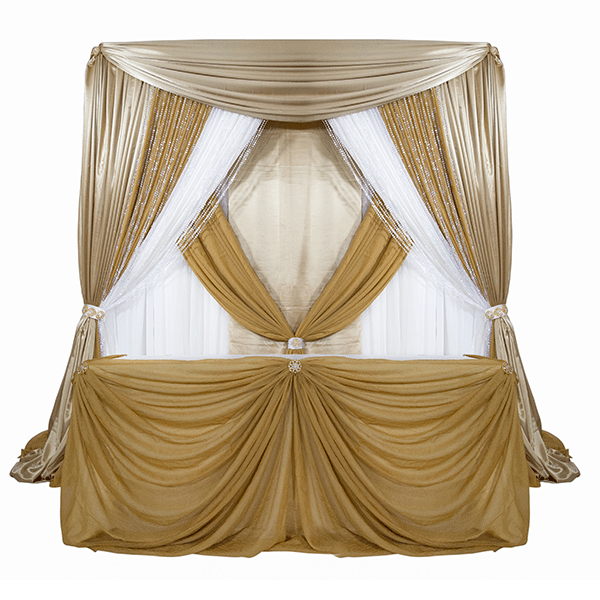 Traditional Theme Pro-Designed Backdrop or 4 Post Canopy Kit – 6ft-10ft Tall | Rental Traditional Theme Pro-Designed Backdrop or 4 Post Canopy Kit – 6ft-10ft Tall | Rental