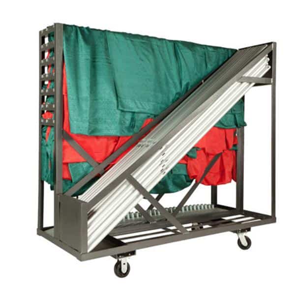 Pipe & Drape “Party Cart” – Holds 280 linear feet of Pipe, Bases, Drape & Crossbars | Rental