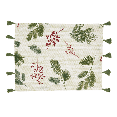 101 Pineneedle And Red Berry Placemat | Rental