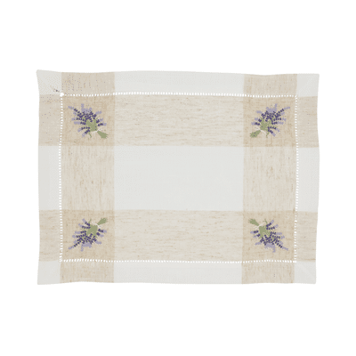 2234 Embroidered Lavender Hemstitch Placemat | Rental