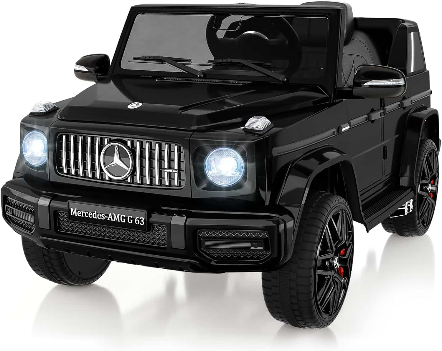 12V Kids Ride On Car, Hetoy Licensed Mercedes-Benz G63 Electric Car Battery Powered w/Parent Remote Control, LED Lights, Bluetooth, Music, Radio, Electric Vehicle Ride on Toy for Kids, Black | Rental