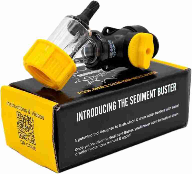 Sediment Buster – Water Heater Tool UL Verified V699054 – Flushes, Cleans, Drains, Breaks Up Sediment Clogs from Electric or Gas Water Heaters – Easy to Use – | Rental
