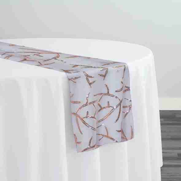 Brooks Sequins Table Runner in Blush | Rental