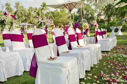 Majestic Banquet Chair Cover | Aubergine