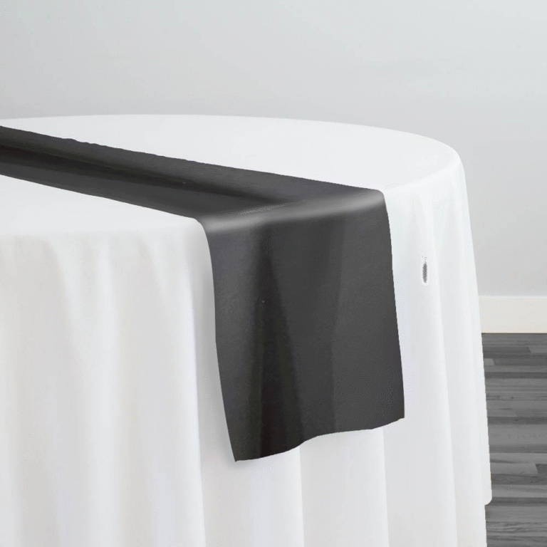 Scuba (Wrinkle-Free) Table Runner in Charcoal | Rental