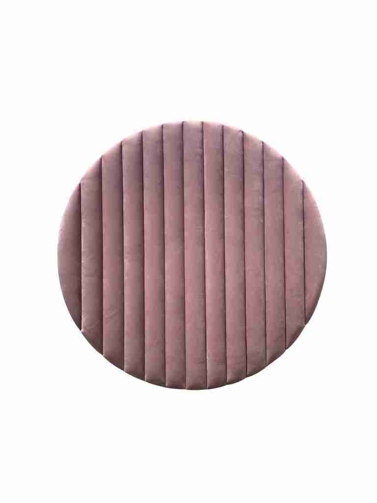 Pink Velvet Circle Backdrop | Rental