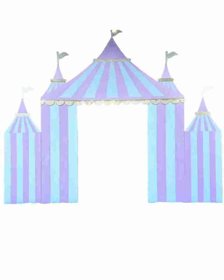 Double Pink Circus / Carnival Tent Backdrop | Rental Double Pink Circus / Carnival Tent Backdrop | Rental