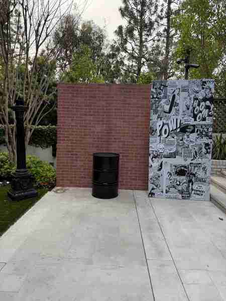 Superhero Comic Backdrop Panel
