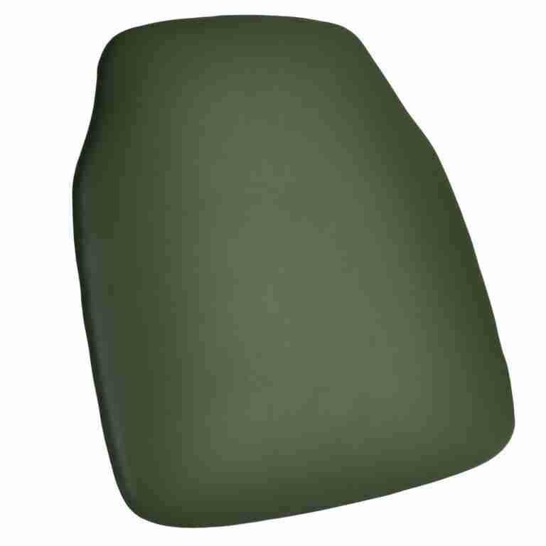 hunter green 175 vinyl panel back chiavari cushion with slipnot technology