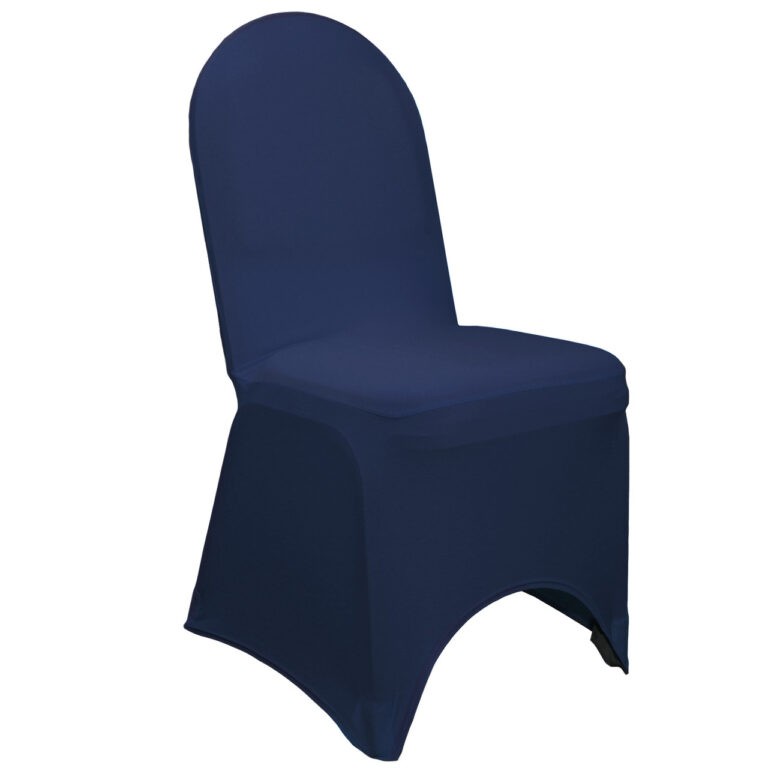 Stretch Spandex Banquet Chair Cover Navy Blue | Rental Stretch Spandex Banquet Chair Cover Navy Blue | Rental