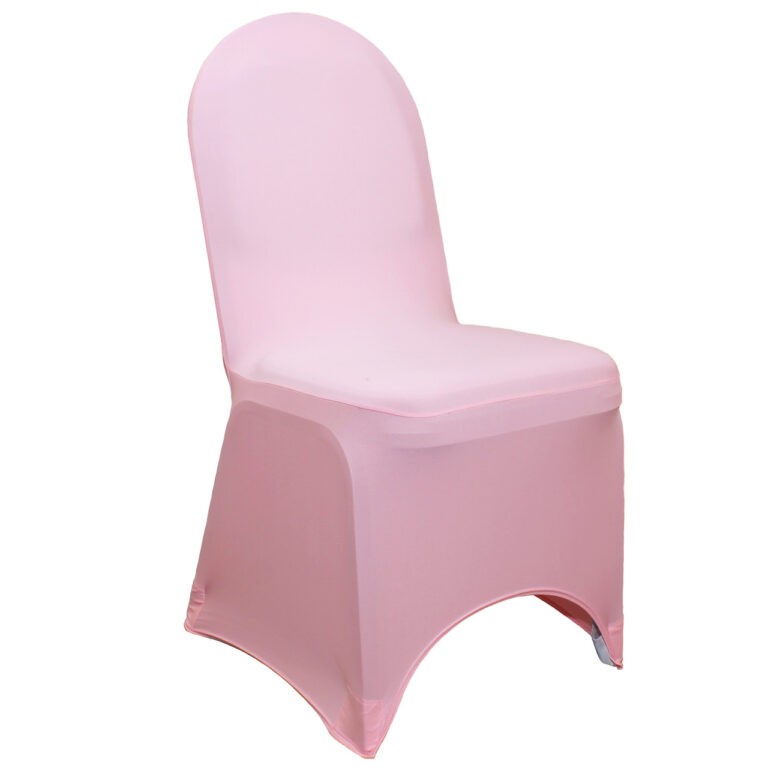 Stretch Spandex Banquet Chair Cover Pink | Rental Stretch Spandex Banquet Chair Cover Pink | Rental