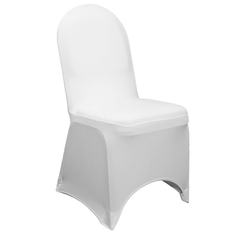 Stretch Spandex Banquet Chair Cover White | Rental Stretch Spandex Banquet Chair Cover White | Rental