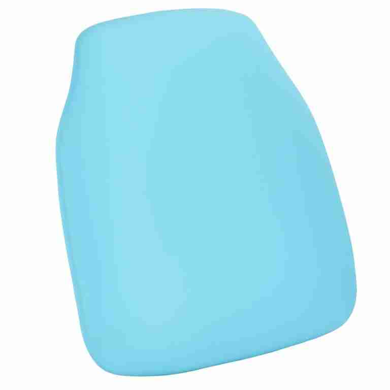 Turquoise Blue Vinyl Panel Back Chiavari Cushion with SlipNot™ Technology | Rental